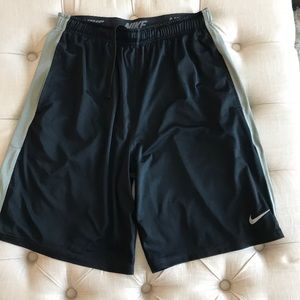 Men’s Nike Black and Gray dri fit shorts